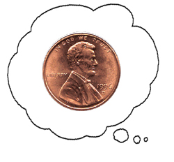 Think about a penny.