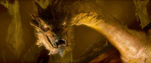 Smaug, as depicted in’THE HOBBIT: THE DESOLATION OF SMAUG“ a New Line Cinema and MGM production. Photo courtesy of Warner Bros. Pictures