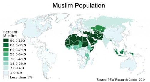 Muslim Population Map