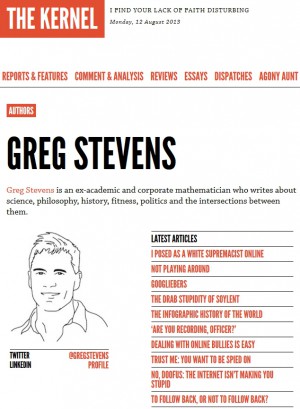 Greg Stevens writes for The Kernel magazine